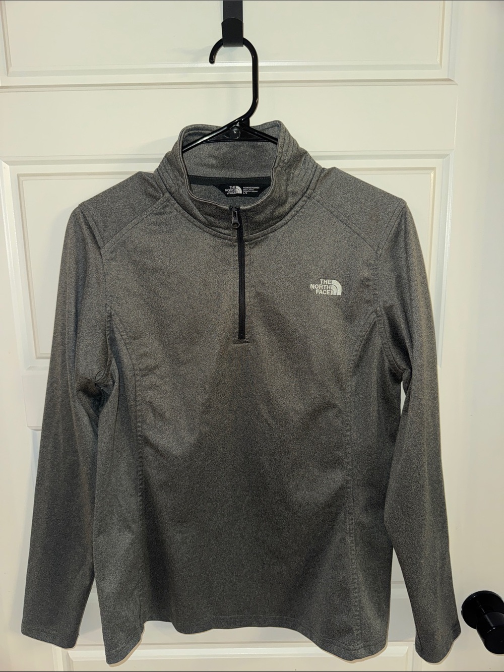 The North Face Heathered Dark Gray Quarter-Zip Pullover